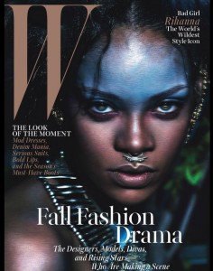 ריהאנה על שער המגזין W