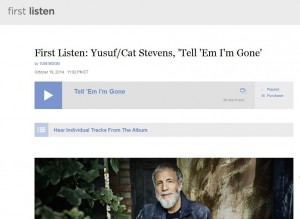 יוסוף: tell 'em i'm gone (צילום מסך: NPR )