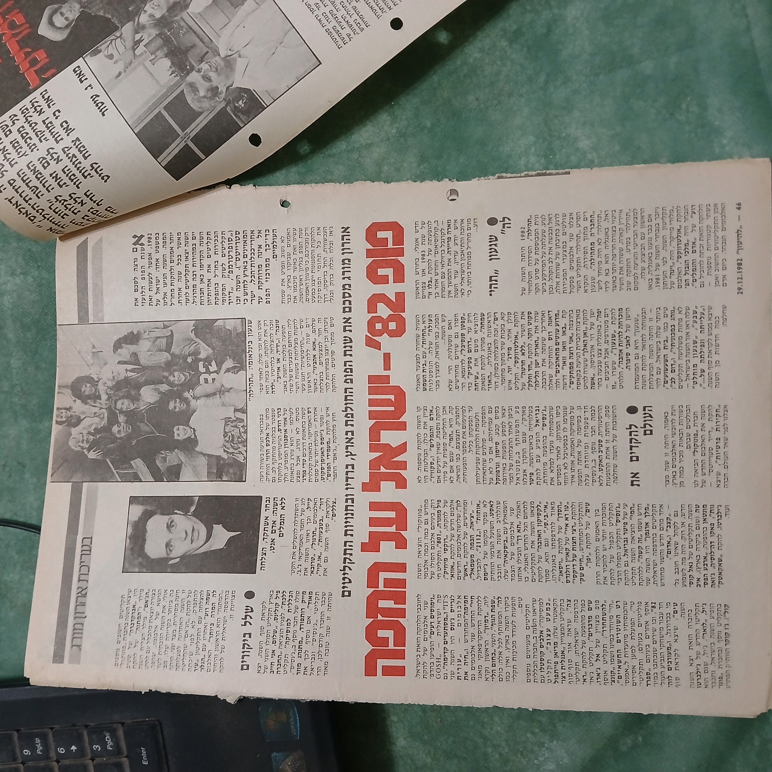 כותרות האתמול: דצמבר 1982